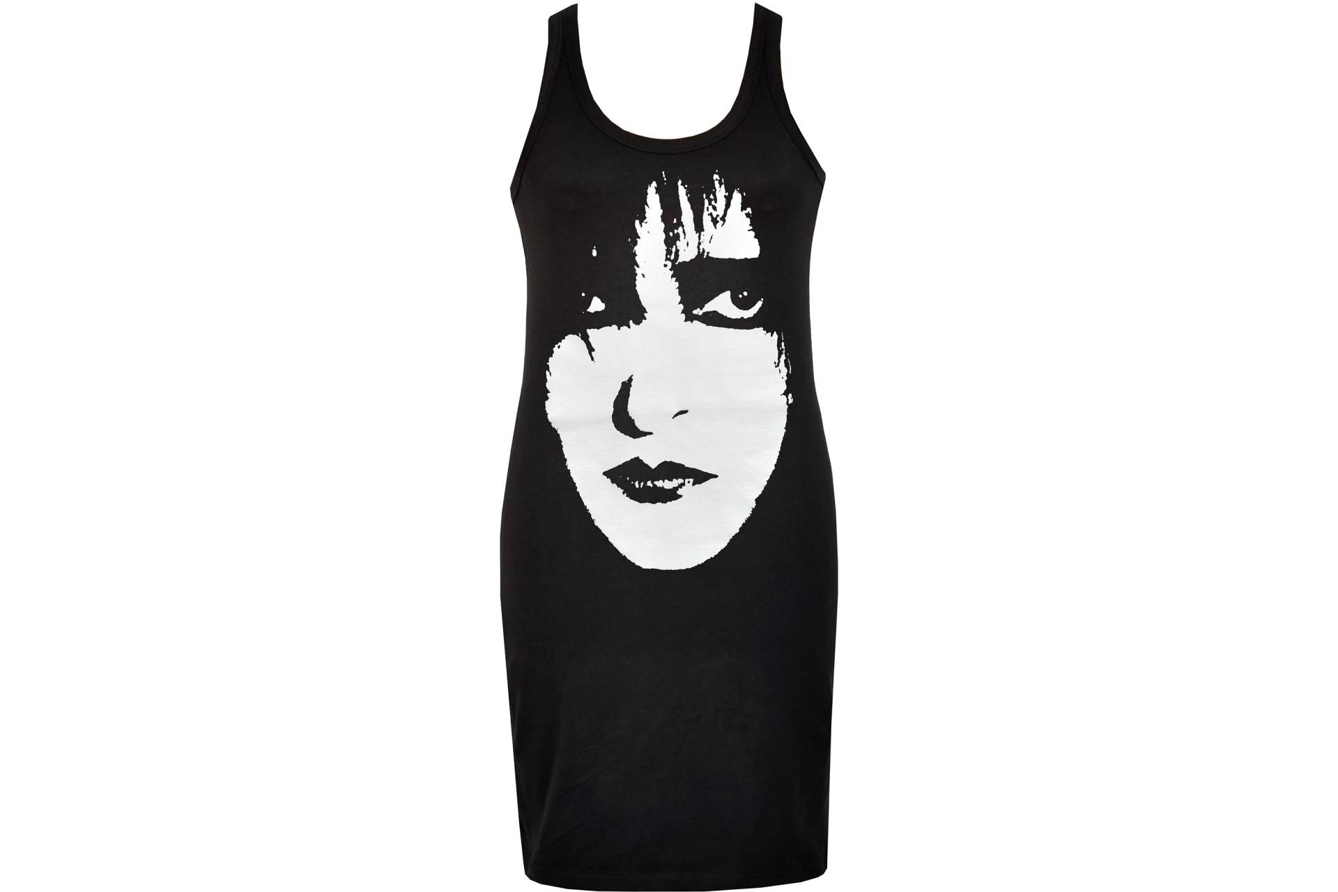 Womens Post Punk Kleid Siouxsie & The Banshees Gothic Spellbound | Weißer Druck von PoisonAltClothing