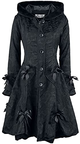 Poizen Industries Alice Rose Coat Frauen Wintermantel schwarz S 100% Polyester Industrial von Poizen Industries