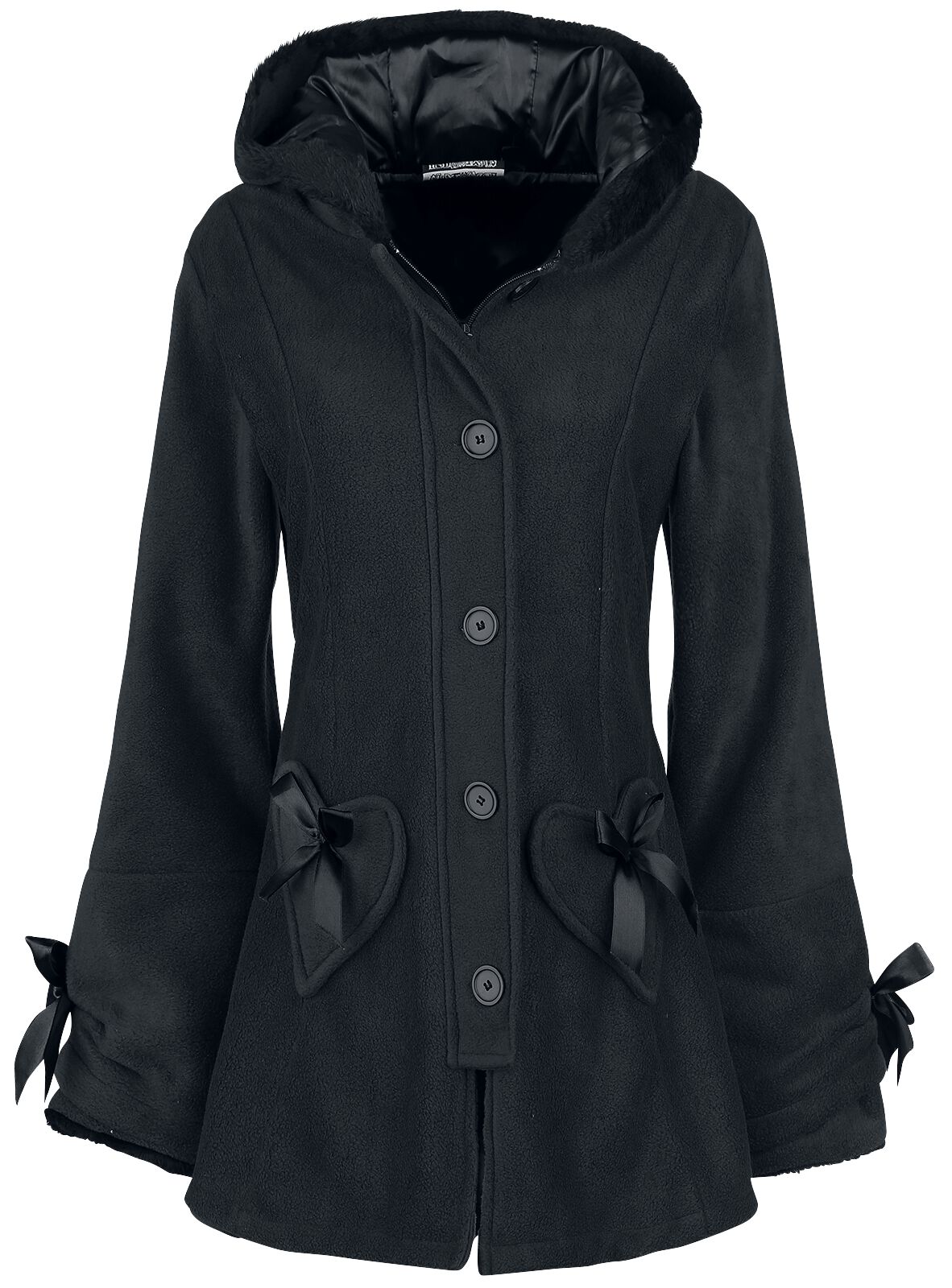 Poizen Industries Alison Coat Kurzmantel schwarz in L von Poizen Industries