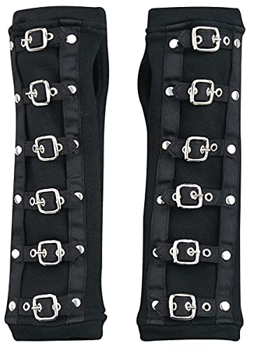 Poizen Industries Buckle Cuffs Frauen Stulpen schwarz 80% Baumwolle, 20% Polyester Gothic von Poizen Industries