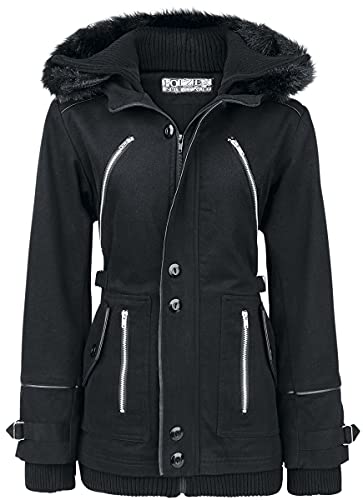 Poizen Industries Chase Coat Frauen Winterjacke schwarz M 100% Baumwolle Industrial von Poizen Industries