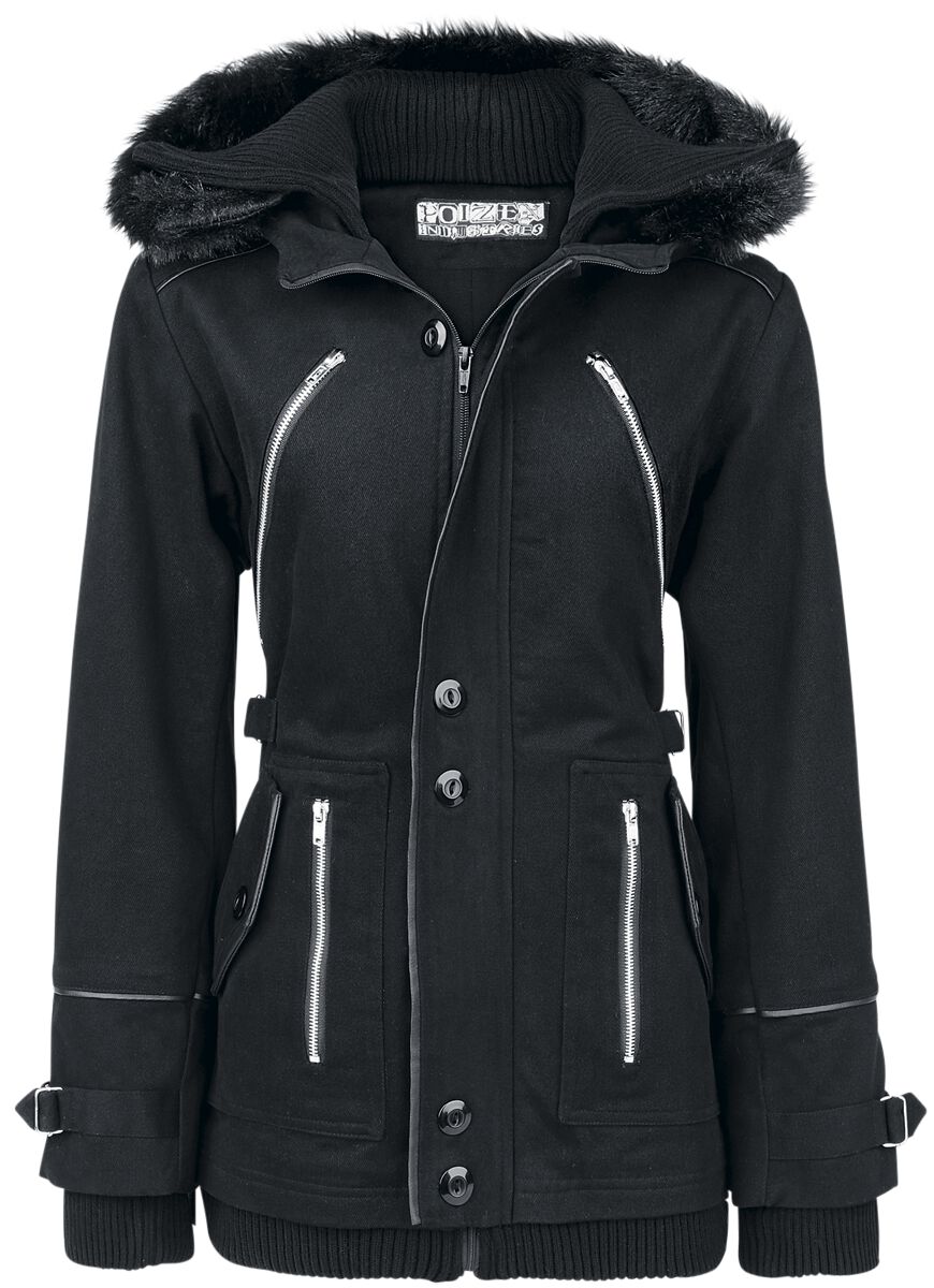 Poizen Industries Chase Coat Winterjacke schwarz in M von Poizen Industries