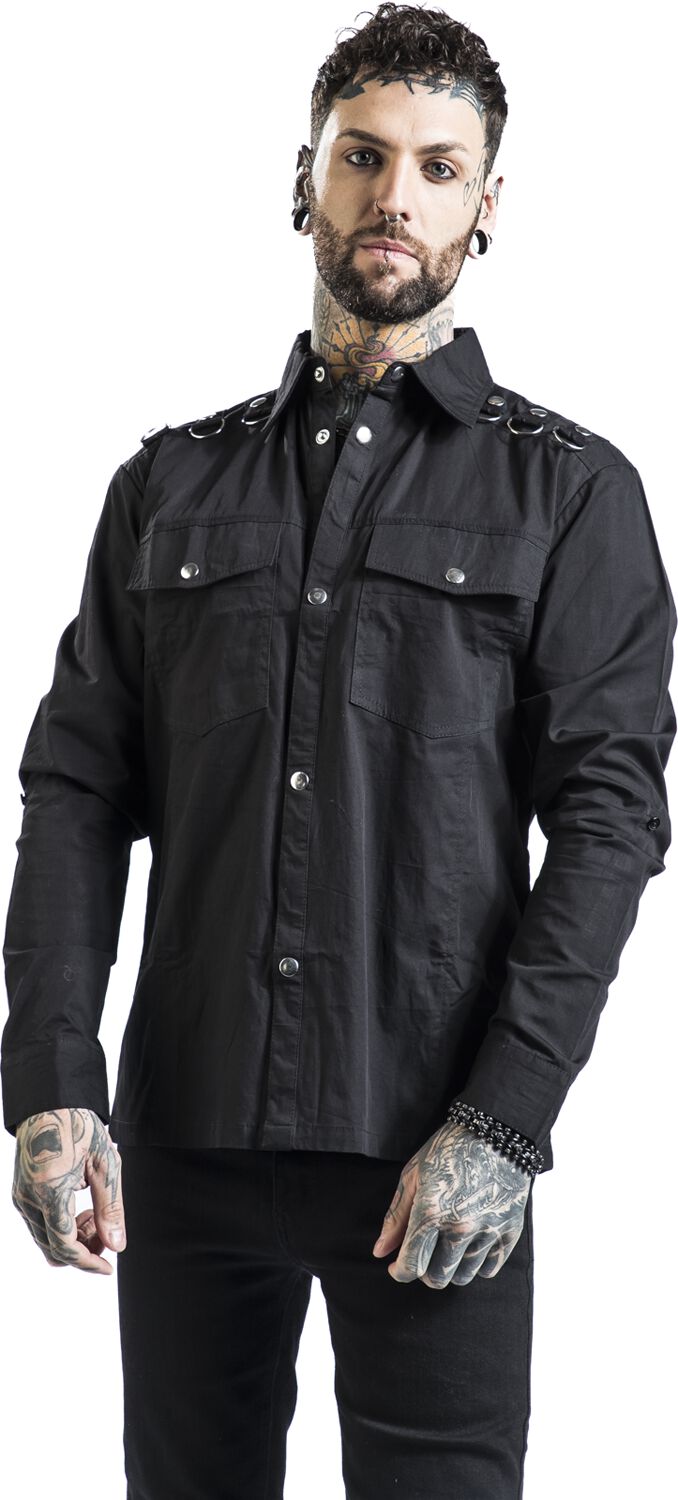 Poizen Industries Conan Shirt Langarmhemd schwarz in M von Poizen Industries
