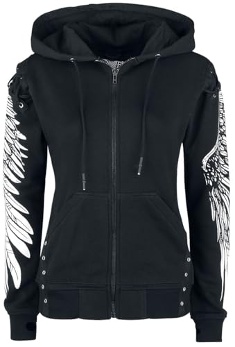 Poizen Industries Elora Hood Frauen Kapuzenjacke schwarz M von Poizen Industries