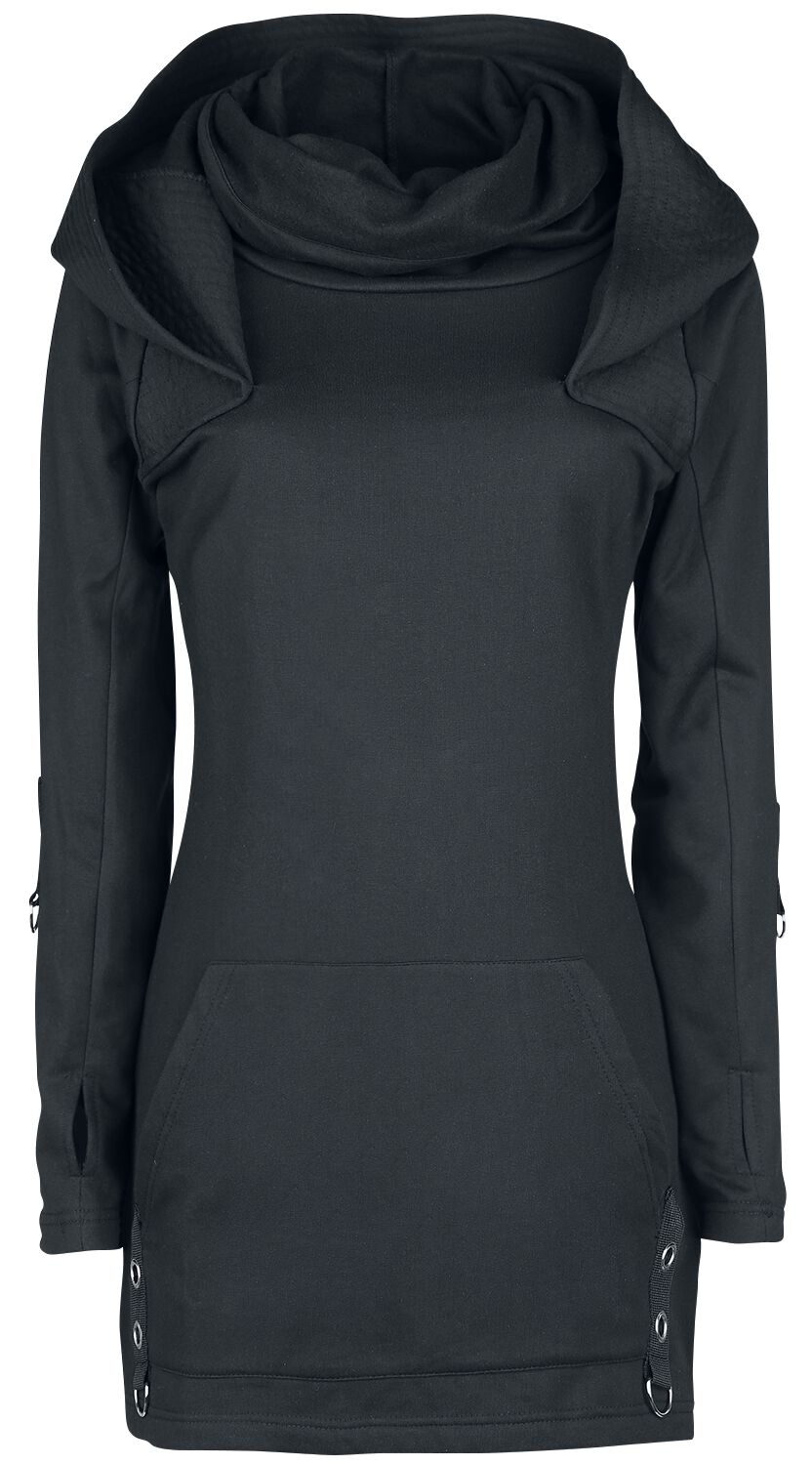 Poizen Industries - Gothic Kapuzenpullover - Siego Top - S bis XXL - für Damen - Größe S - schwarz von Poizen Industries