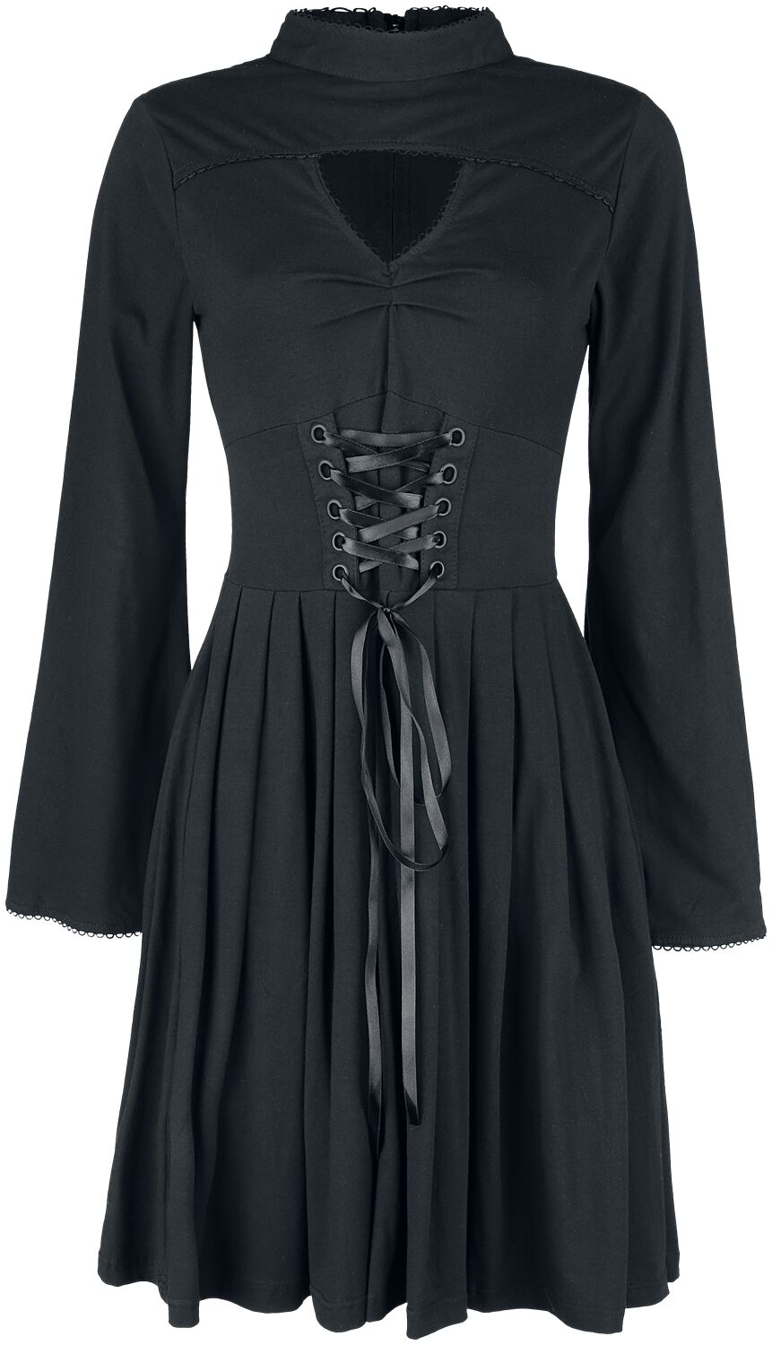 Poizen Industries - Gothic Kleid knielang - Stranger Dress - S bis 4XL - für Damen - Größe S - schwarz von Poizen Industries
