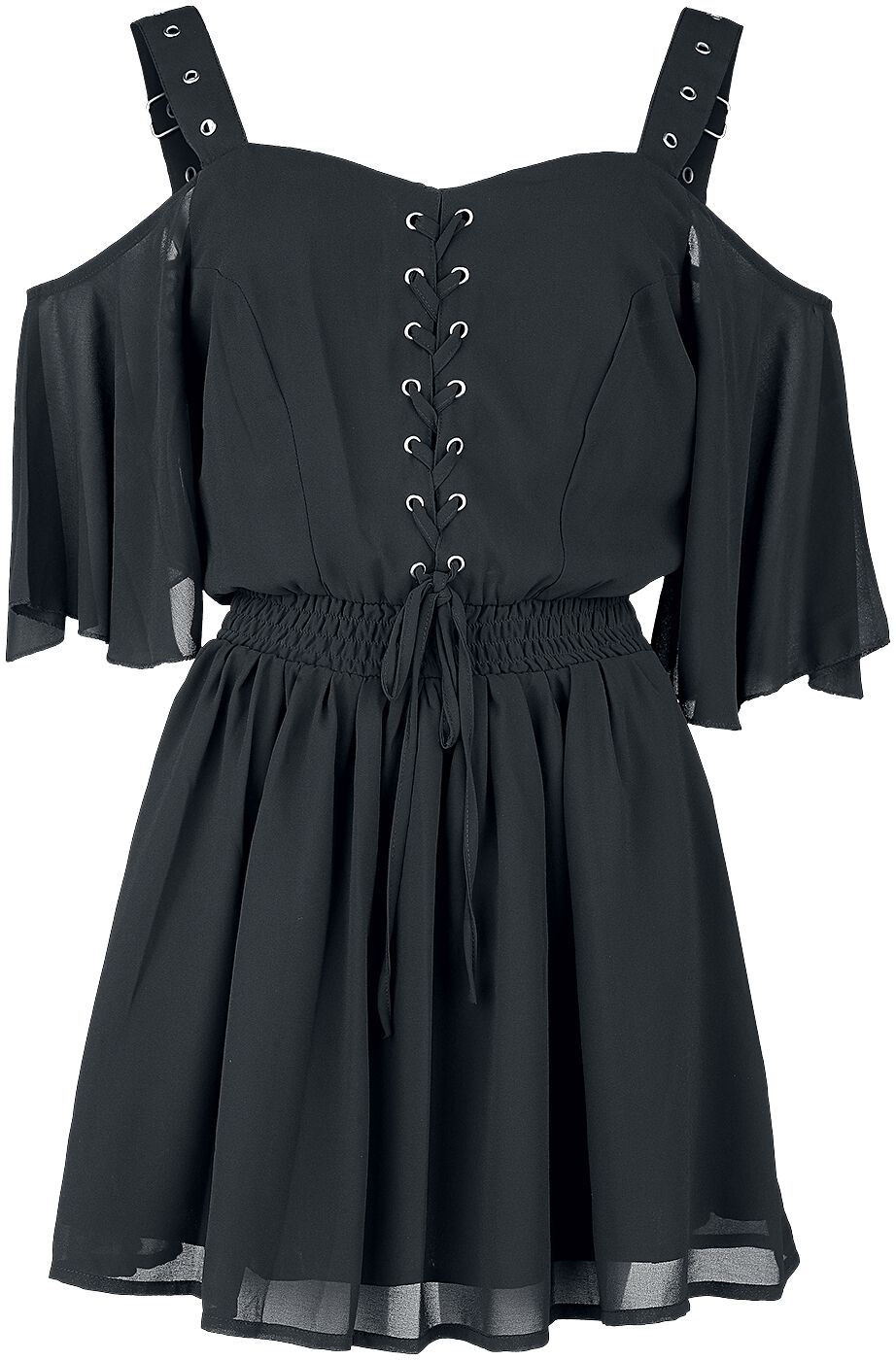Poizen Industries - Gothic Kurzes Kleid - Catastrophe Dress - XS bis 4XL - für Damen - Größe XS - schwarz von Poizen Industries