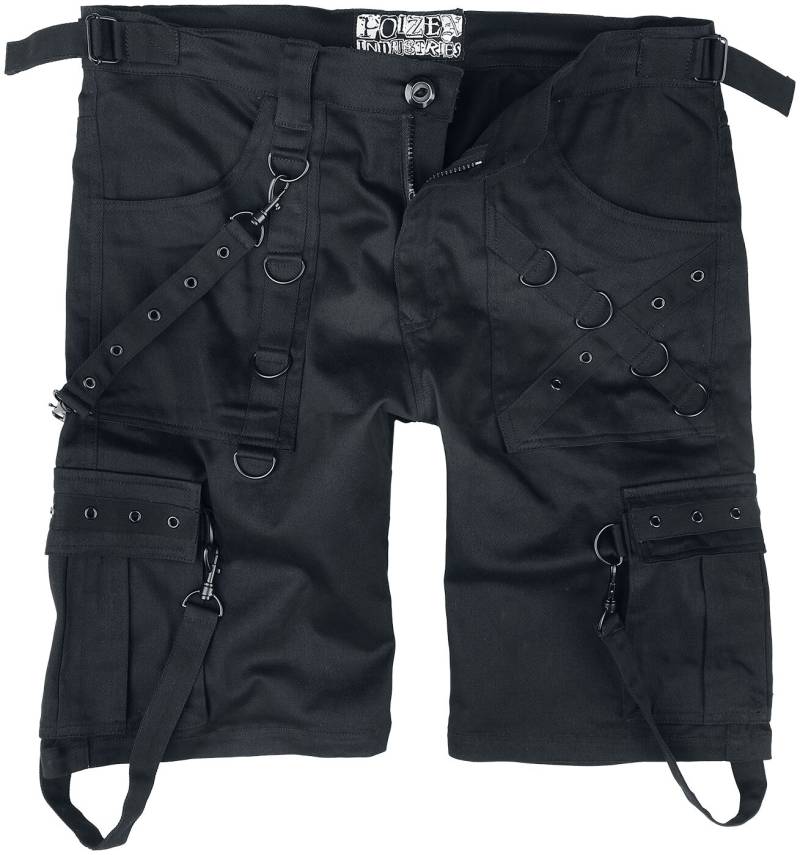 Poizen Industries - Gothic Short - Dargan Shorts - 30 bis 38 - für Männer - Größe 36 - schwarz von Poizen Industries