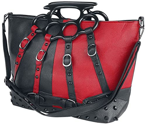 Poizen Industries Harley Bag Frauen Handtasche schwarz/rot von Poizen Industries