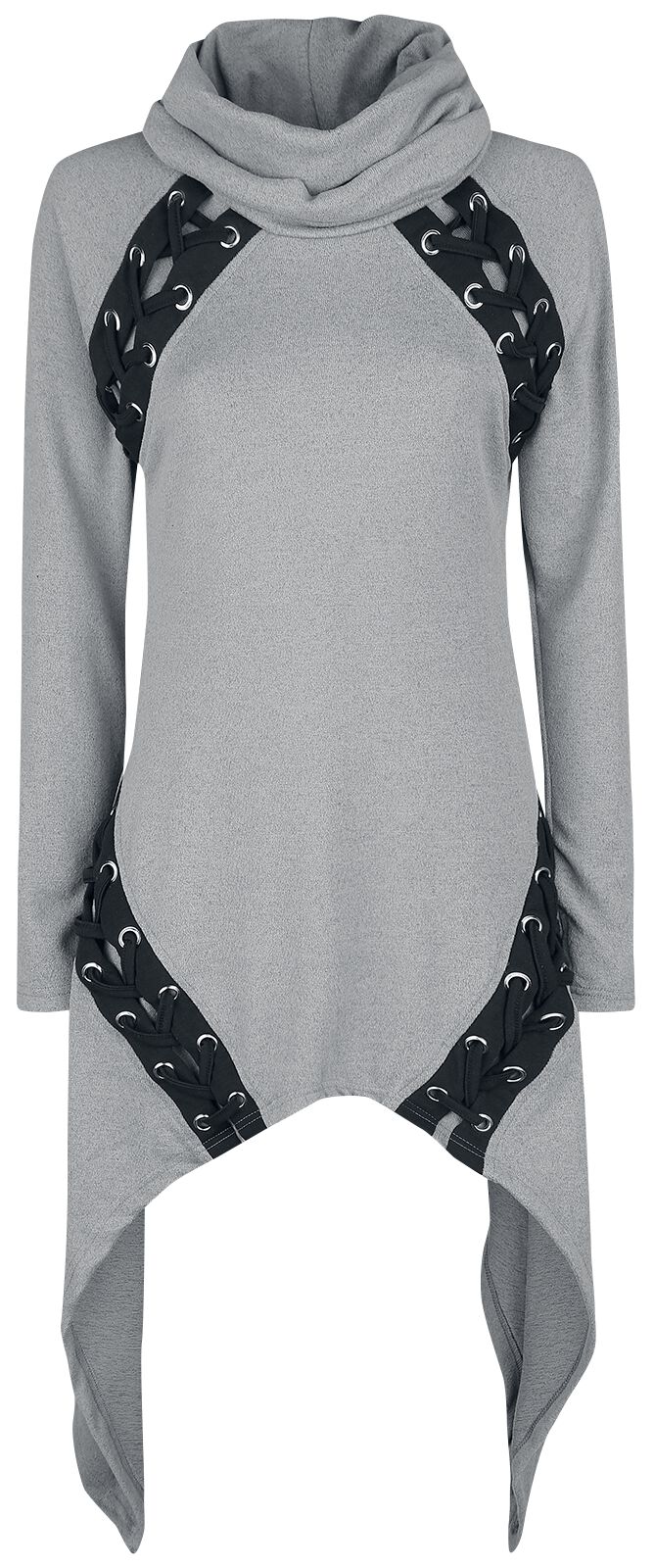 Poizen Industries Hazard Dress Kurzes Kleid grau in 4XL von Poizen Industries