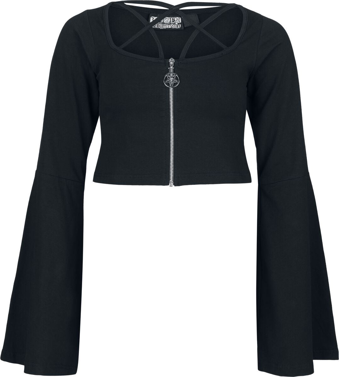 Poizen Industries Langarmshirt - Eclipse Top - XS bis XXL - für Damen - Größe XXL - schwarz von Poizen Industries