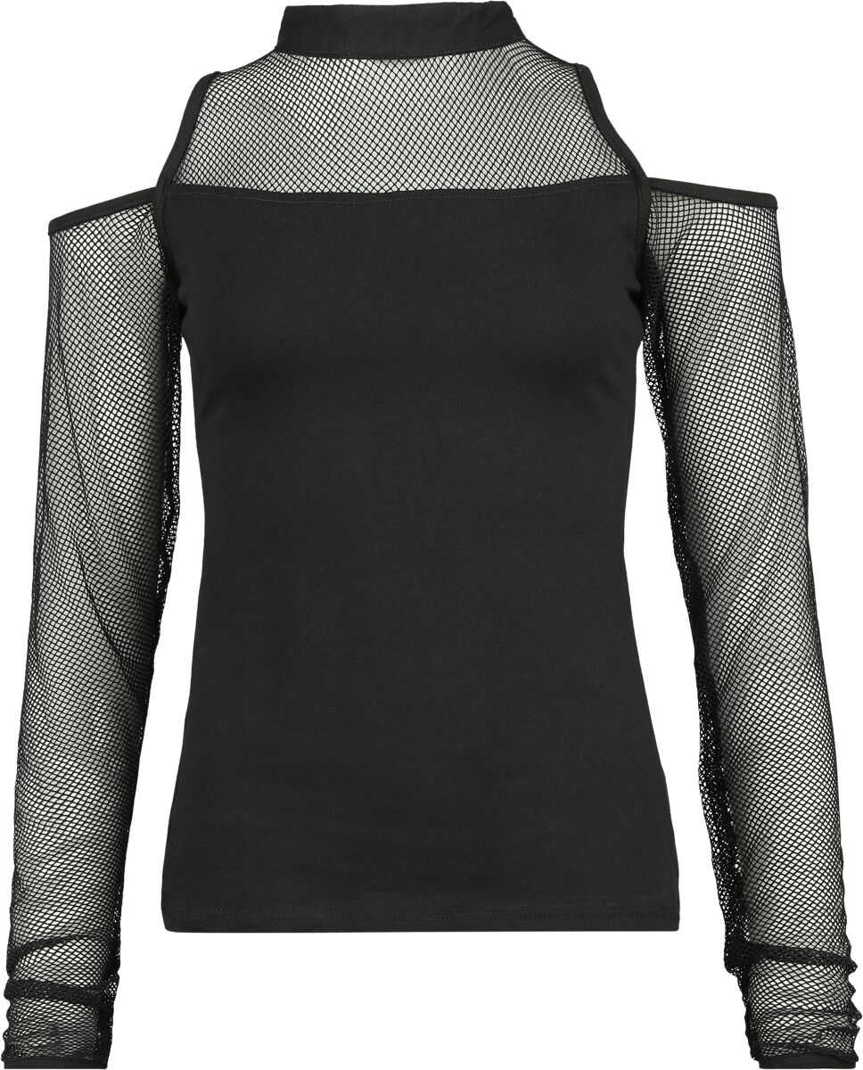 Poizen Industries Langarmshirt - Inez Top - XS bis XXL - für Damen - Größe S - schwarz von Poizen Industries