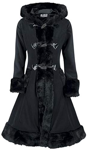 Poizen Industries - Minx Coat Fleece Mantel, schwarz, Grösse L von Poizen Industries