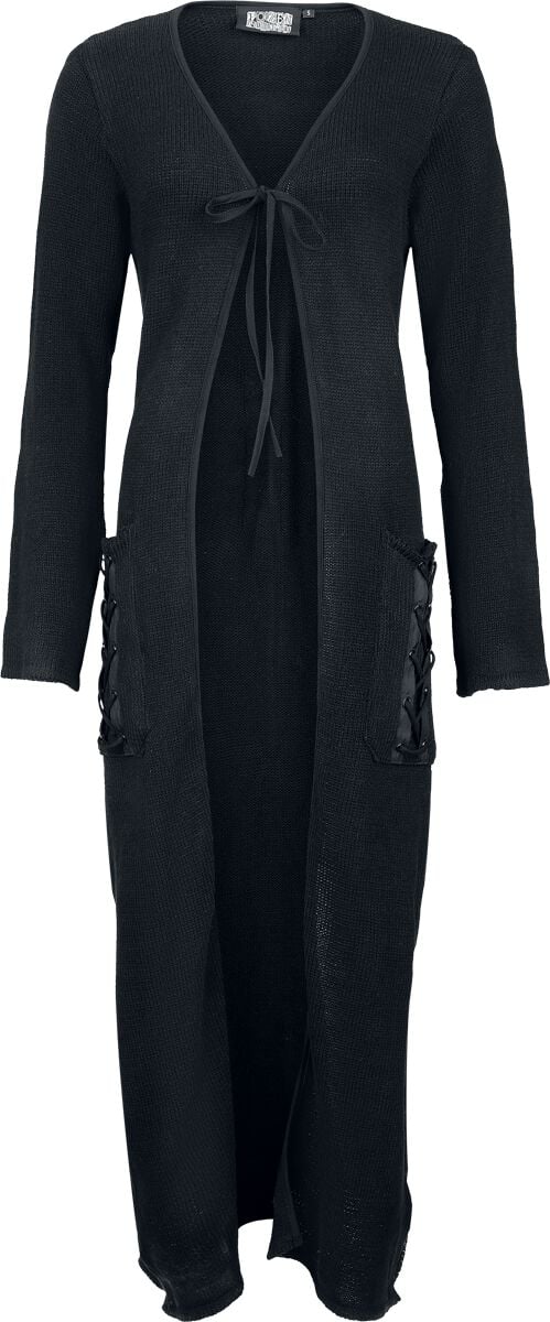 Poizen Industries Nanala Cardigan Cardigan schwarz in M von Poizen Industries