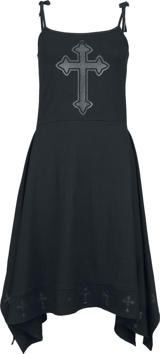 Poizen Industries Severine Dress Mittellanges Kleid schwarz in S von Poizen Industries