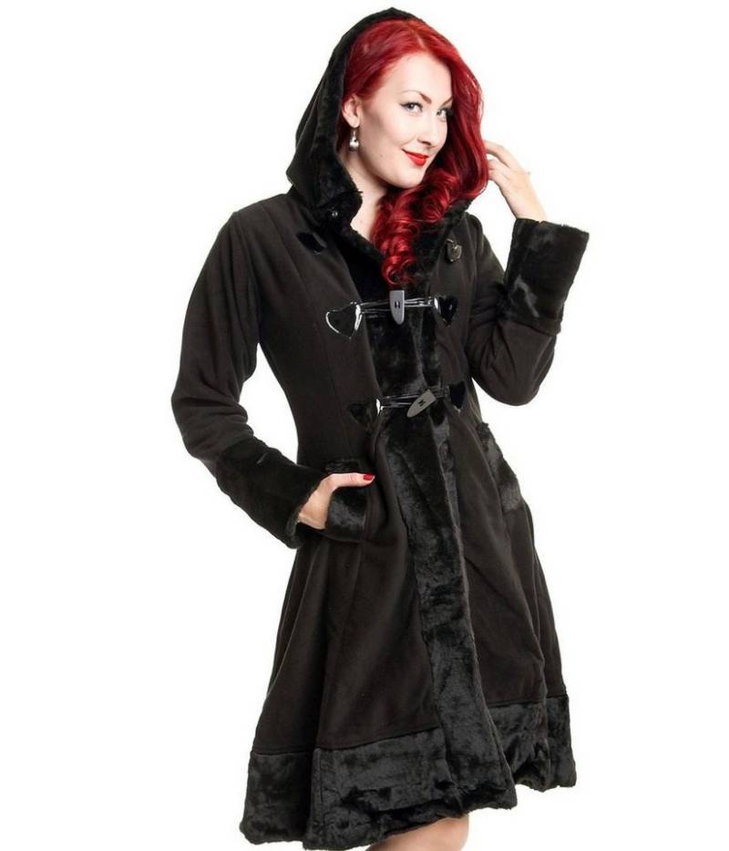 Poizen Industries Wintermantel Minx Coat Gothic Goth Vintage Wintermantel von Poizen Industries