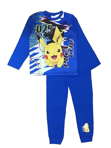 Pokemon, Jungen 2-teiliges Schlafanzug-Set, Alter 5-12 Jahre, Navy, 110 von Pokémon