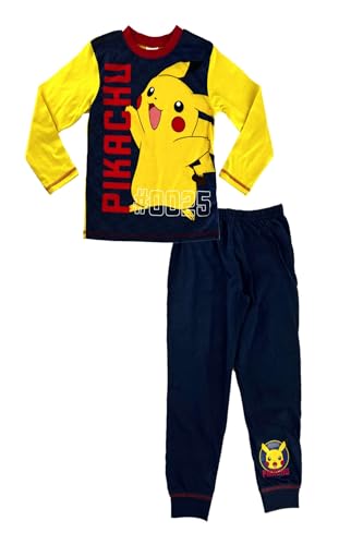 Pokemon, Jungen Pokemon Schlafanzug mit Pikachu, Blau, Alter 5–12 Jahre, navy, 146 von Pokémon