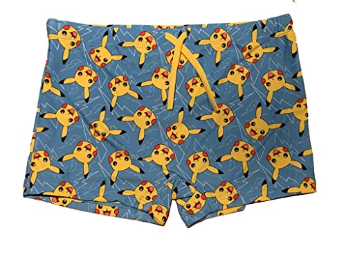 Pokemon Badehose mit elastischem Bund und Kordelzug (as3, Numeric, Numeric_110, Regular, blau) von Pokémon