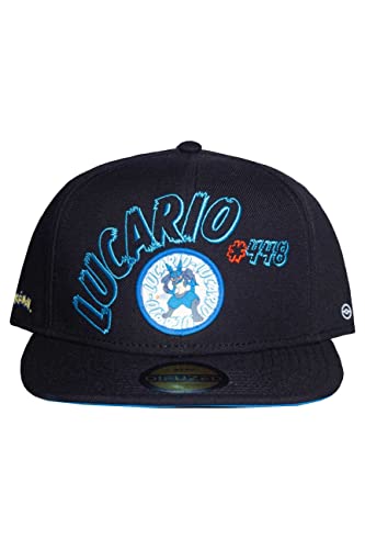 Pokemon Baseball Cap Lucario Nue offiziell Schwarz Snapback One Size von Pokémon