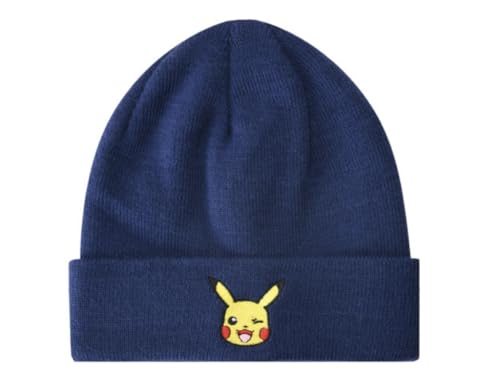 Pokemon Beanie Mütze Wintermütze (DE/NL/SE/PL, Numerisch, 54, dunkelblau) von Pokémon