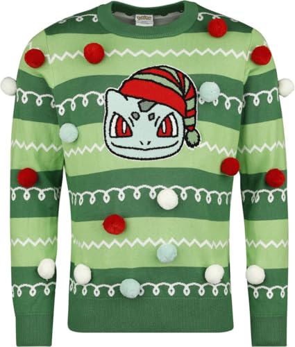 Pokémon Bulbasaur Unisex Strickpullover Multicolor M von Pokémon