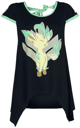 Pokémon Folipurba Frauen T-Shirt schwarz S von Pokémon