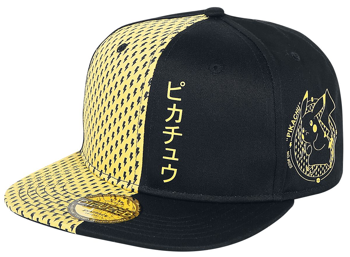 Pokémon - Gaming Cap - Pikachu - für Männer - schwarz/gelb von Pokémon