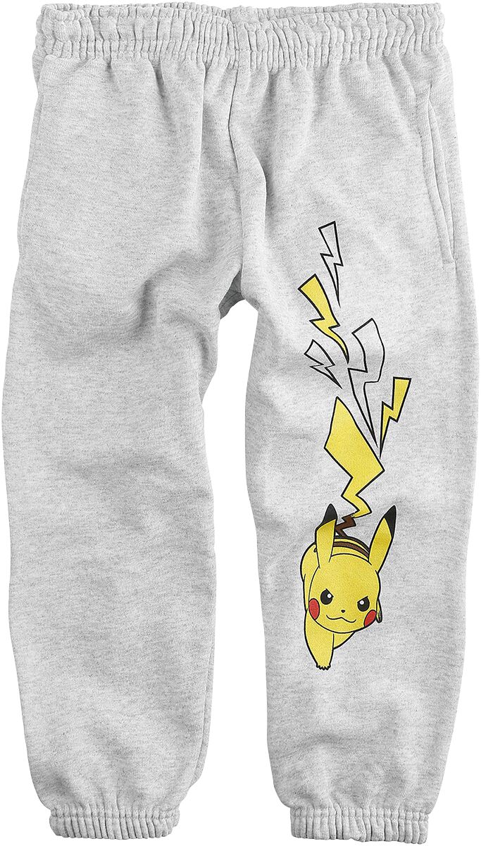 Pokémon - Gaming Jogginghose - Kids - Pikachu - Pokemon Trainer - 116 bis 164 - für Mädchen & Jungen - Größe 164 - grau meliert  - EMP exklusives von Pokémon