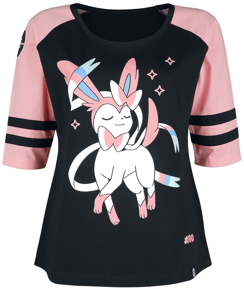 Pokémon - Gaming Langarmshirt - Feelinara - S bis XXL - für Damen - Größe L - schwarz/pink  - EMP exklusives Merchandise! von Pokémon