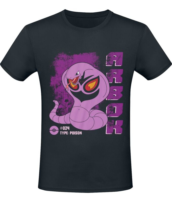 Pokémon - Gaming T-Shirt - Arbok - S bis XXL - für Männer - Größe L - schwarz von Pokémon