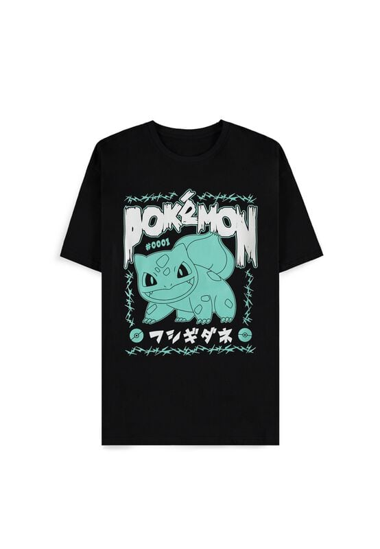 Pokémon - Gaming T-Shirt - Bisasam Rock - S bis XXL - für Männer - Größe XL - schwarz von Pokémon