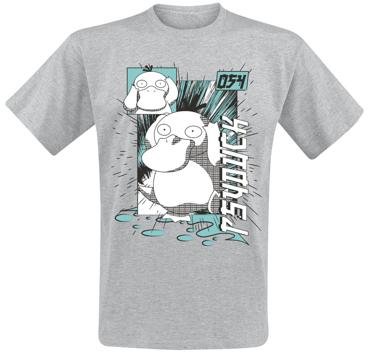 Pokémon - Gaming T-Shirt - Enton - S bis XXL - für Männer - Größe L - grau von Pokémon