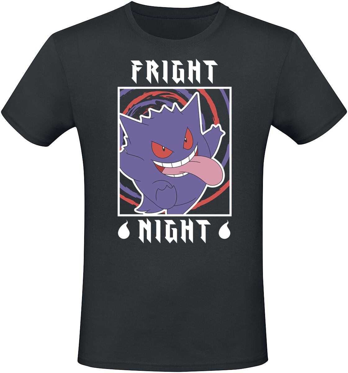Pokémon - Gaming T-Shirt - Gengar - Fright Night - S bis XXL - für Männer - Größe XXL - schwarz  - EMP exklusives Merchandise! von Pokémon