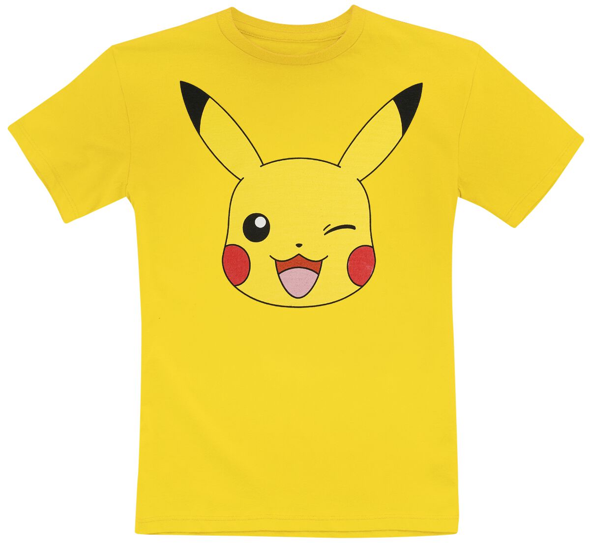 Pokémon - Gaming T-Shirt - Kids - Pikachu's Face - 152 - Größe 152 - gelb von Pokémon