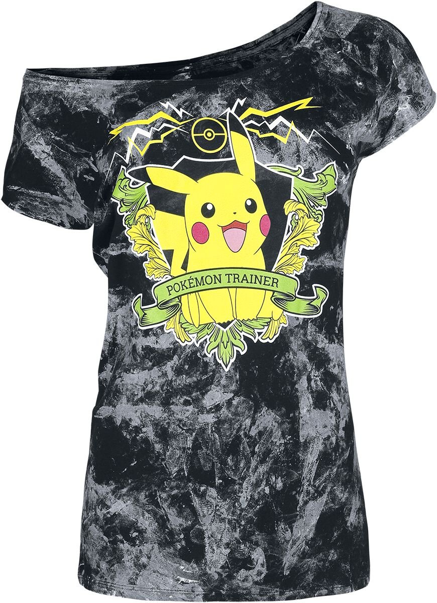 Pokémon - Gaming T-Shirt - Pikachu - Pokémon Trainer - S bis XXL - für Damen - Größe M - schwarz  - EMP exklusives Merchandise! von Pokémon