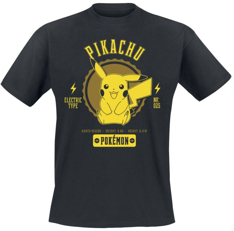 Pokémon - Gaming T-Shirt - Pikachu - S bis XXL - für Männer - Größe L - schwarz von Pokémon