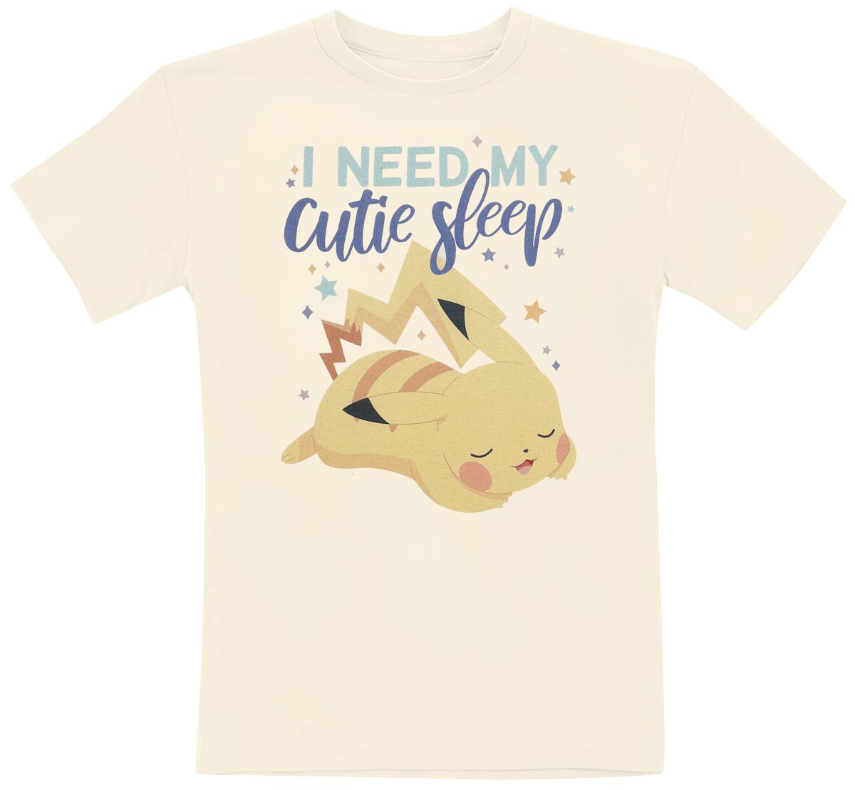 Pokémon - Gaming T-Shirt für Kinder - Kids - Pikachu - I Need My Cutie Sleep - für Mädchen & Jungen - beige  - EMP exklusives Merchandise! von Pokémon