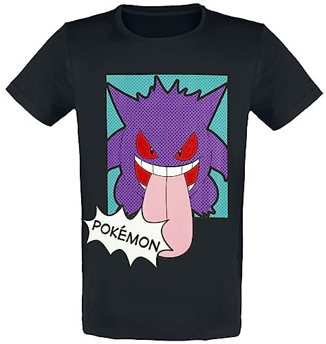 Pokémon Gengar Männer T-Shirt schwarz S von Pokémon