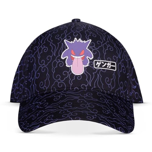 Pokémon Gengar Japan Männer Cap schwarz 100% Polyester Fan-Merch, Gaming von Pokémon
