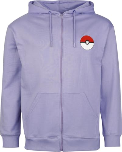 Pokémon Gengar Männer Kapuzenjacke lila XL 60% Baumwolle, 40% Polyester Fan-Merch, Gaming von Pokémon