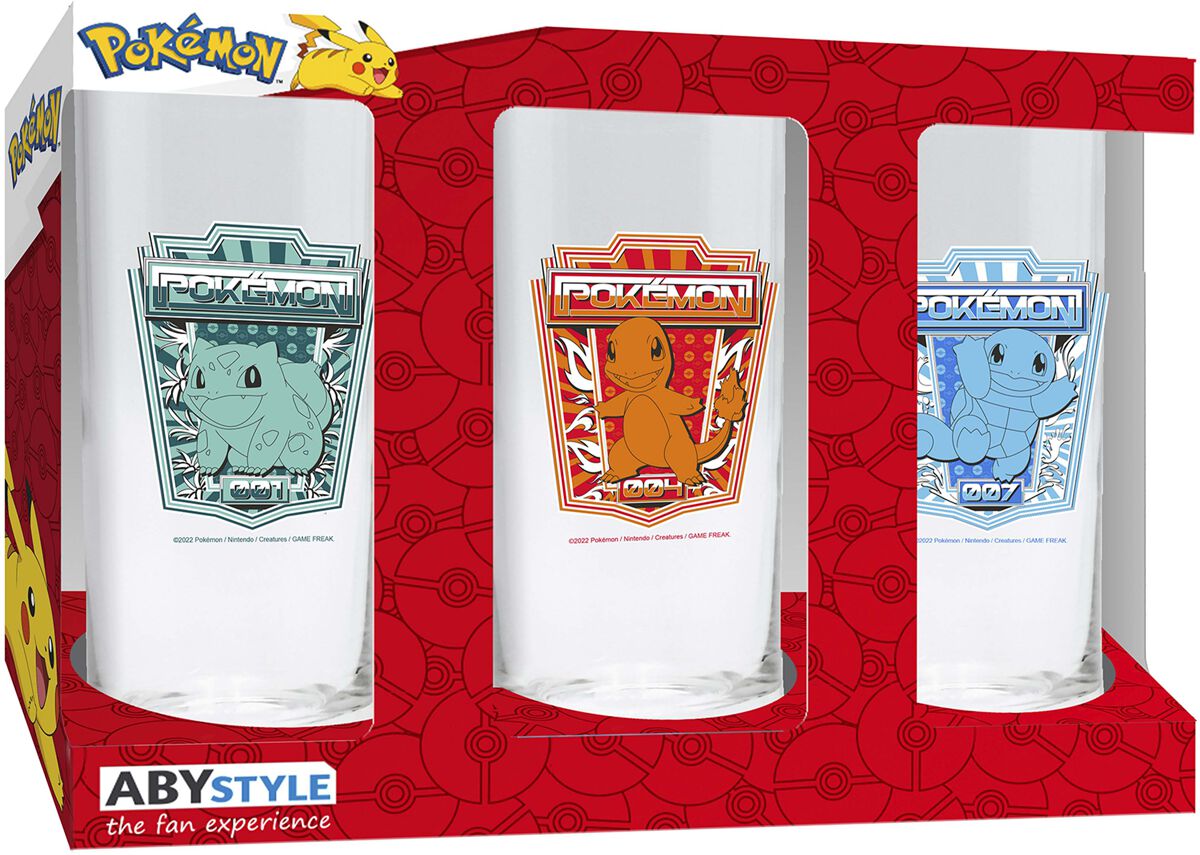 Pokémon Gläser-Set Glas-Set durchsichtig Pokémon Gläser-Set Glas-Set durchsichtig von Pokémon