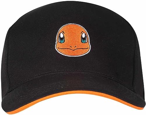 Pokémon Glumanda Badge Unisex Cap schwarz 100% Baumwolle Fan-Merch, Gaming von Pokémon