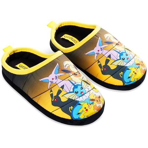 Pokemon Herren Hausschuhe, bequeme Slippers mit rutschfester Sohle für Männer (/Mehrfarbig, 40 EU) von Pokémon