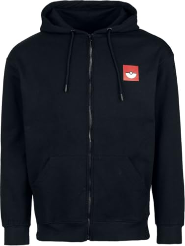 Pokémon Hitmon Lee Männer Kapuzenpullover schwarz XL 60% Baumwolle, 40% Polyester Fan-Merch, Gaming von Pokémon