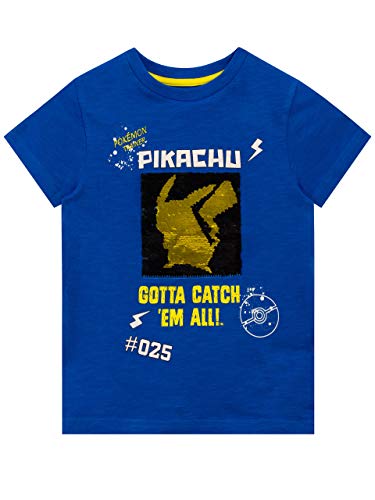 Pokemon Jungen Pikachu T-Shirt Blau 110 von Pokémon