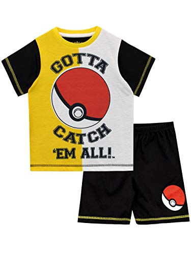 Pokemon Jungen Pokeball Schlafanzug Schwarz 128 von Pokémon