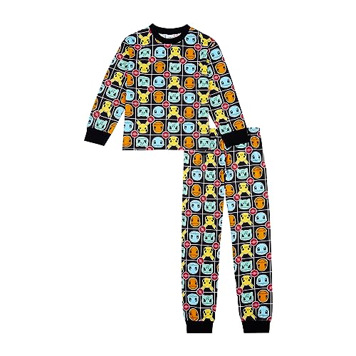 Pokemon Jungen Pyjamas, Pikachu Pjs Set, Alter 5 bis 12 Jahre alt, Schwarz , 146 von Pokémon