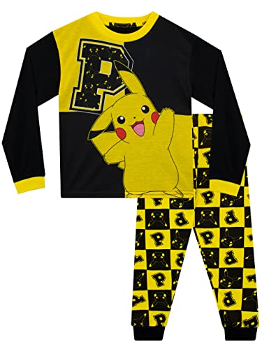 Pokemon Jungen Schlafanzug Pikachu Schwarz 128 von Pokemon