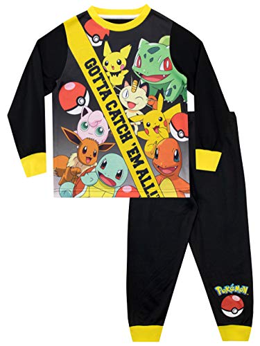 Pokemon Jungen Schlafanzug Schwarz 116 von Pokémon